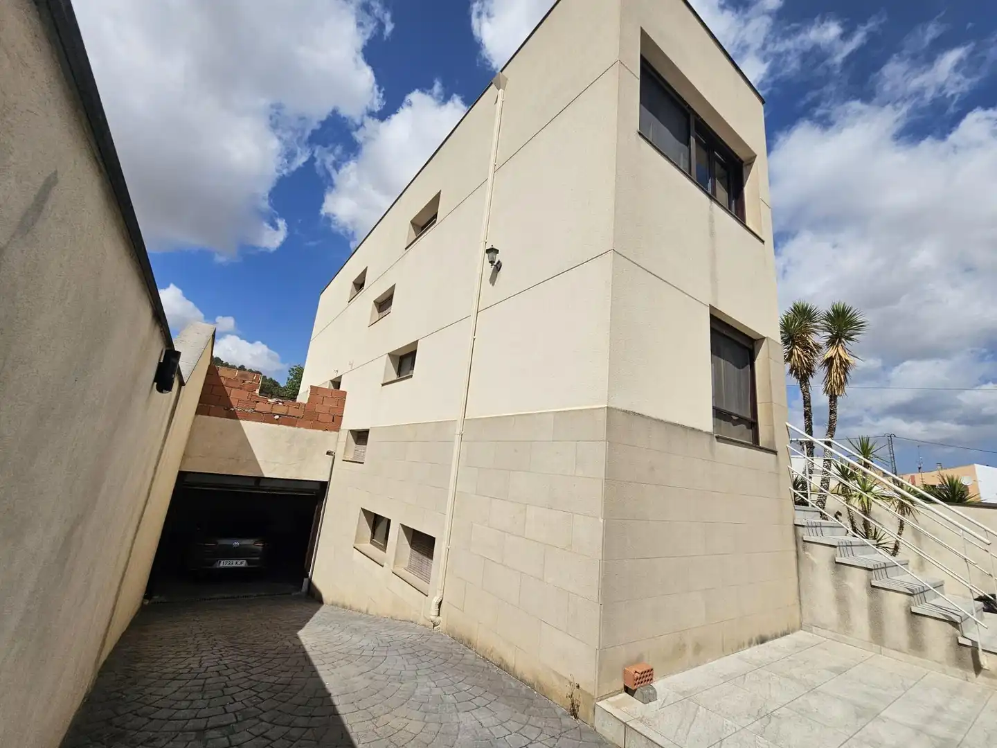Exterior view of Houses for sale in Campo de Mirra / El Camp de Mirra  with Private garden, Terrace and Swimming Pool
