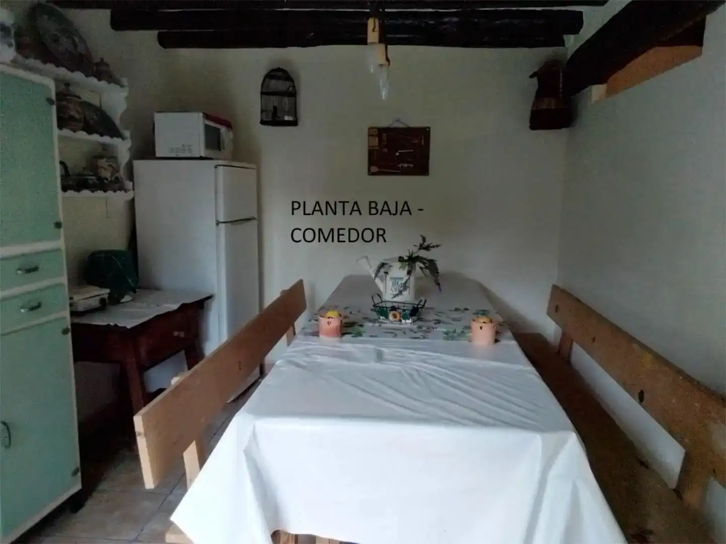Menjador de Casa adosada en venda en Carenas amb Aire condicionat, Moblat i Balcó