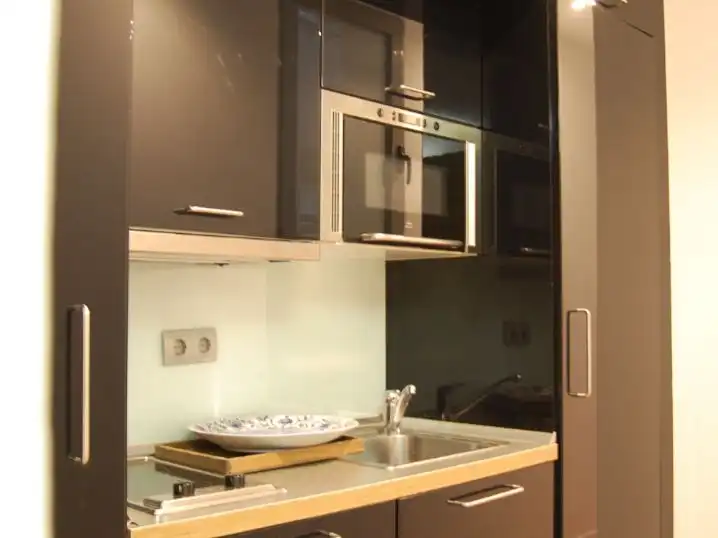 Kitchen of Office for rent in Madrid  with Air Conditioner and Heating