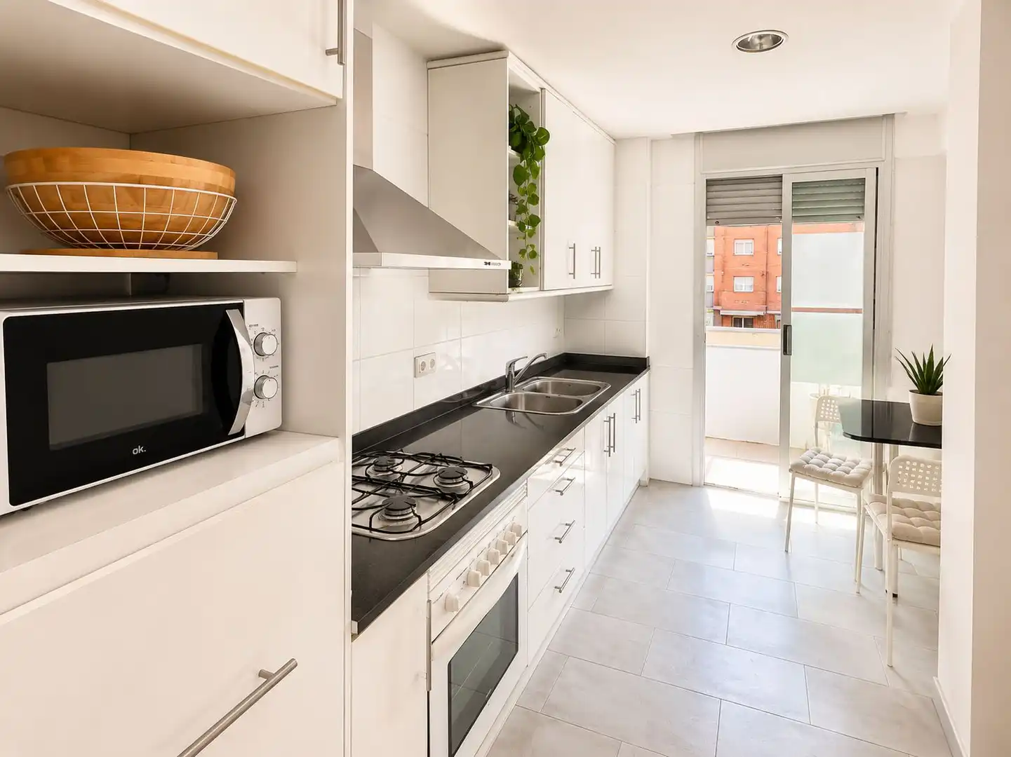 Kitchen of Flat for sale in Mataró  with Air Conditioner, Heating and Parquet flooring