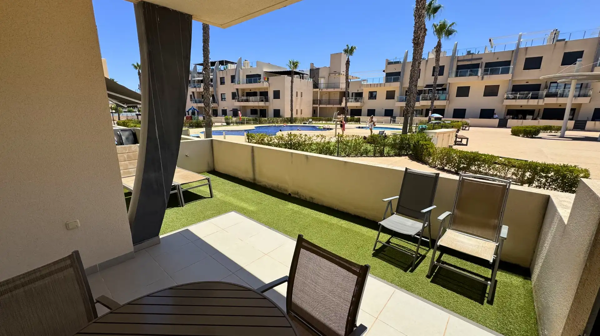 Terraza de Planta baja en venta en Pilar de la Horadada con Aire acondicionado, Terraza y Piscina