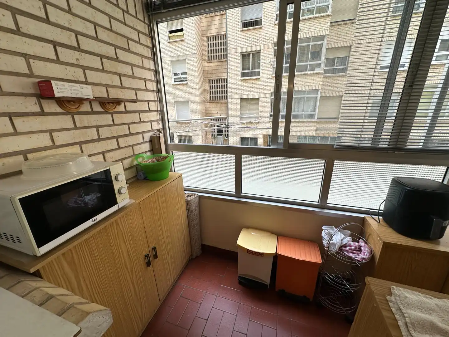 Balcony of Flat for share in Burgos  with Heating and Furnished