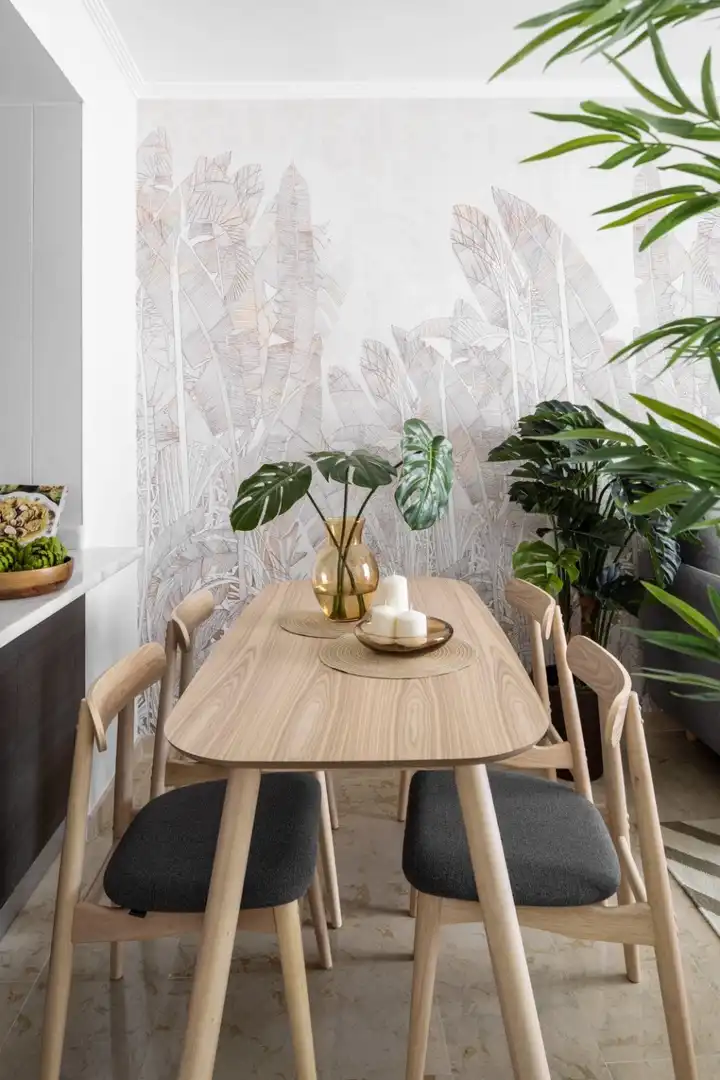 Menjador de Apartament en venda en Manilva amb Aire condicionat, Jardí privat i Terrassa