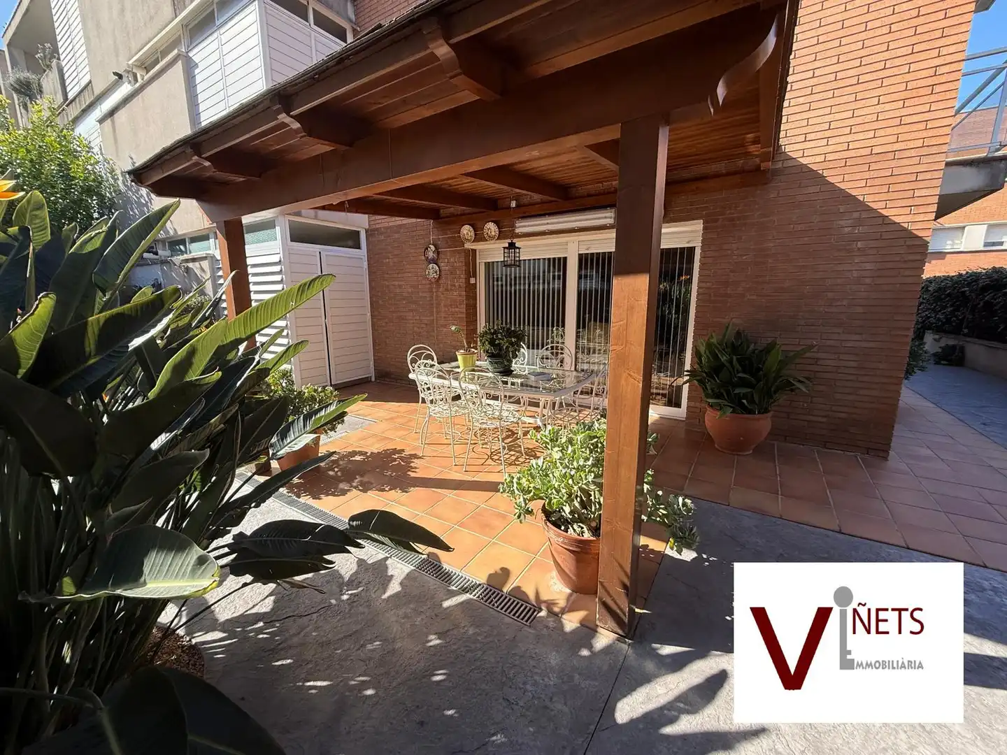 Terrasse von Erdgeschoss zum Verkauf in La Garriga mit Heizung, Privatgarten und Parkett