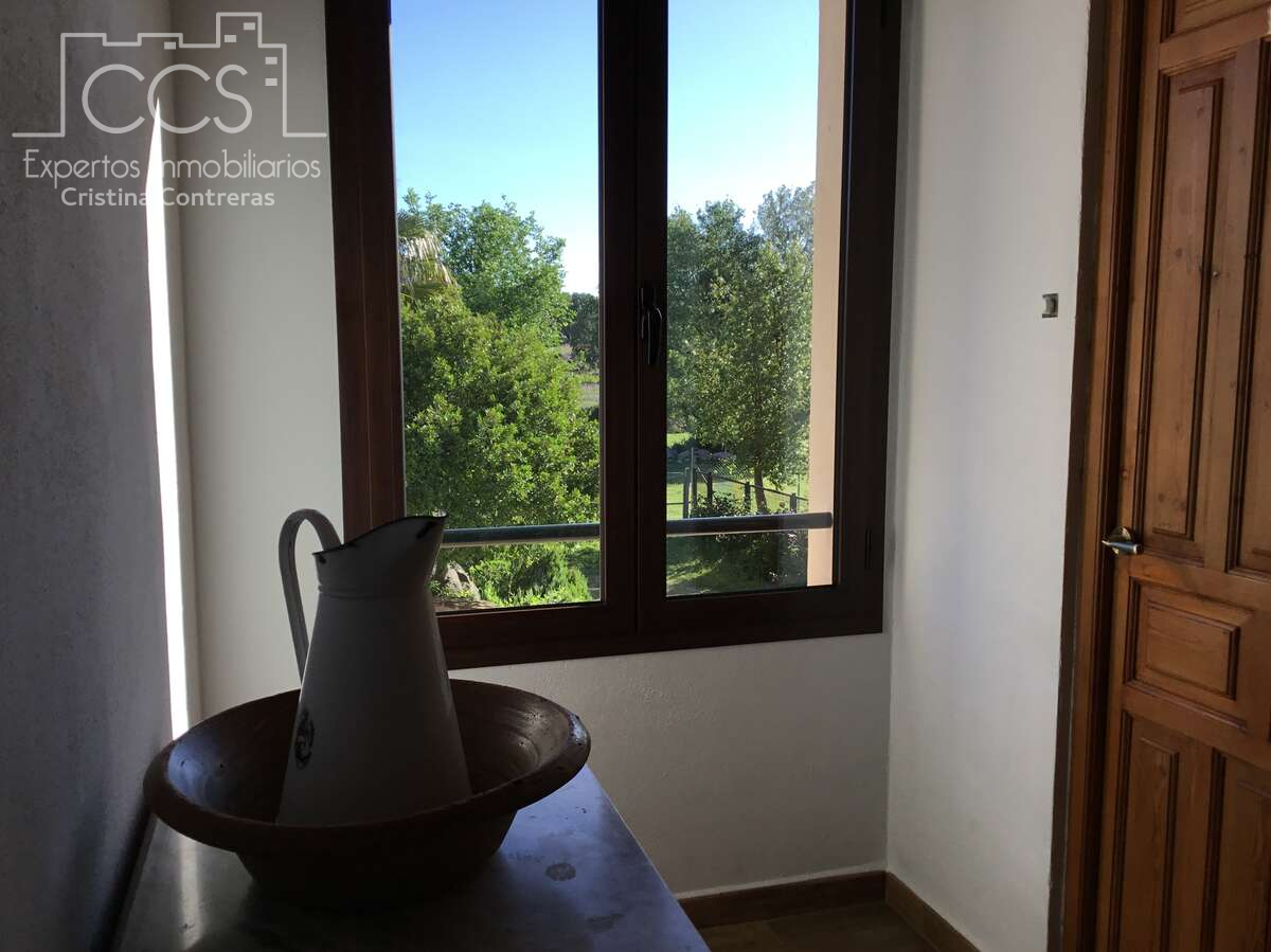 Jardí de Finca rústica en venda en El Pedroso amb Traster, Piscina i Moblat