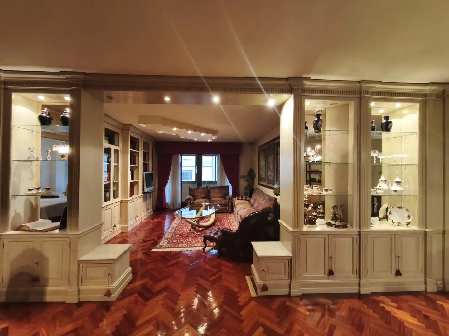 Living room of Flat for sale in Ourense Capital   with Heating, Parquet flooring and Storage room