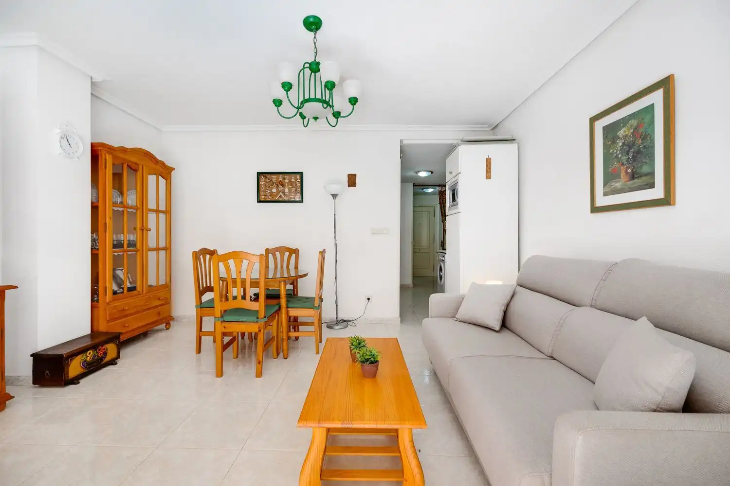 Living room of Flat for sale in Torrevieja  with Air Conditioner, Terrace and Furnished