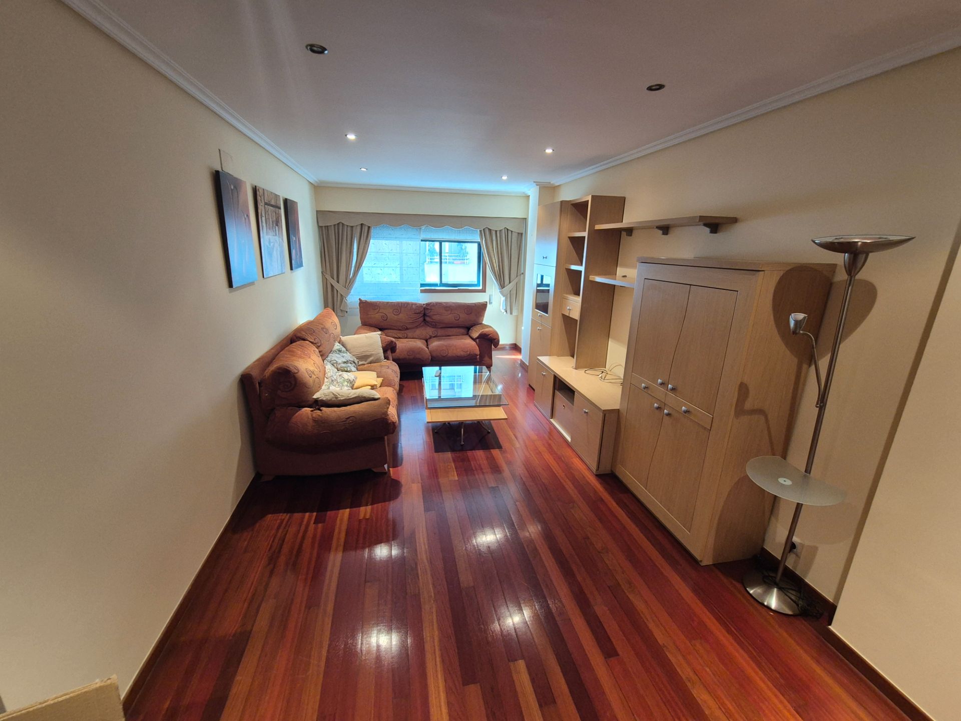Living room of Flat for sale in Ourense Capital   with Heating, Parquet flooring and Storage room