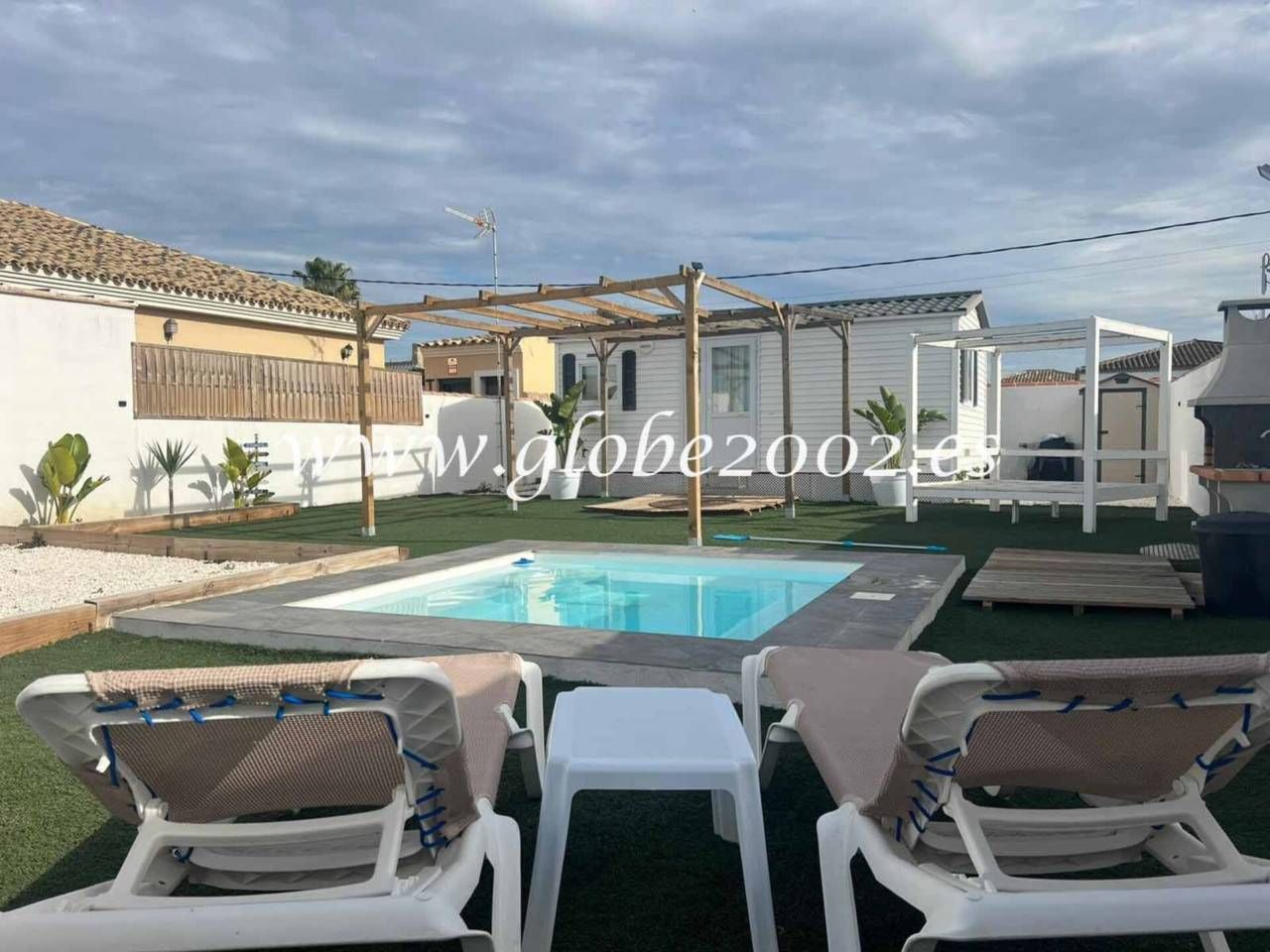 Swimming pool of House or chalet to rent in Chiclana de la Frontera  with Air Conditioner, Private garden and Swimming Pool