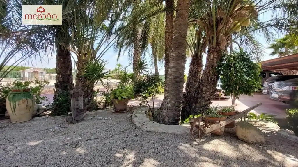 Vista exterior de Casa o xalet en venda en Elche / Elx amb Aire condicionat, Jardí privat i Terrassa