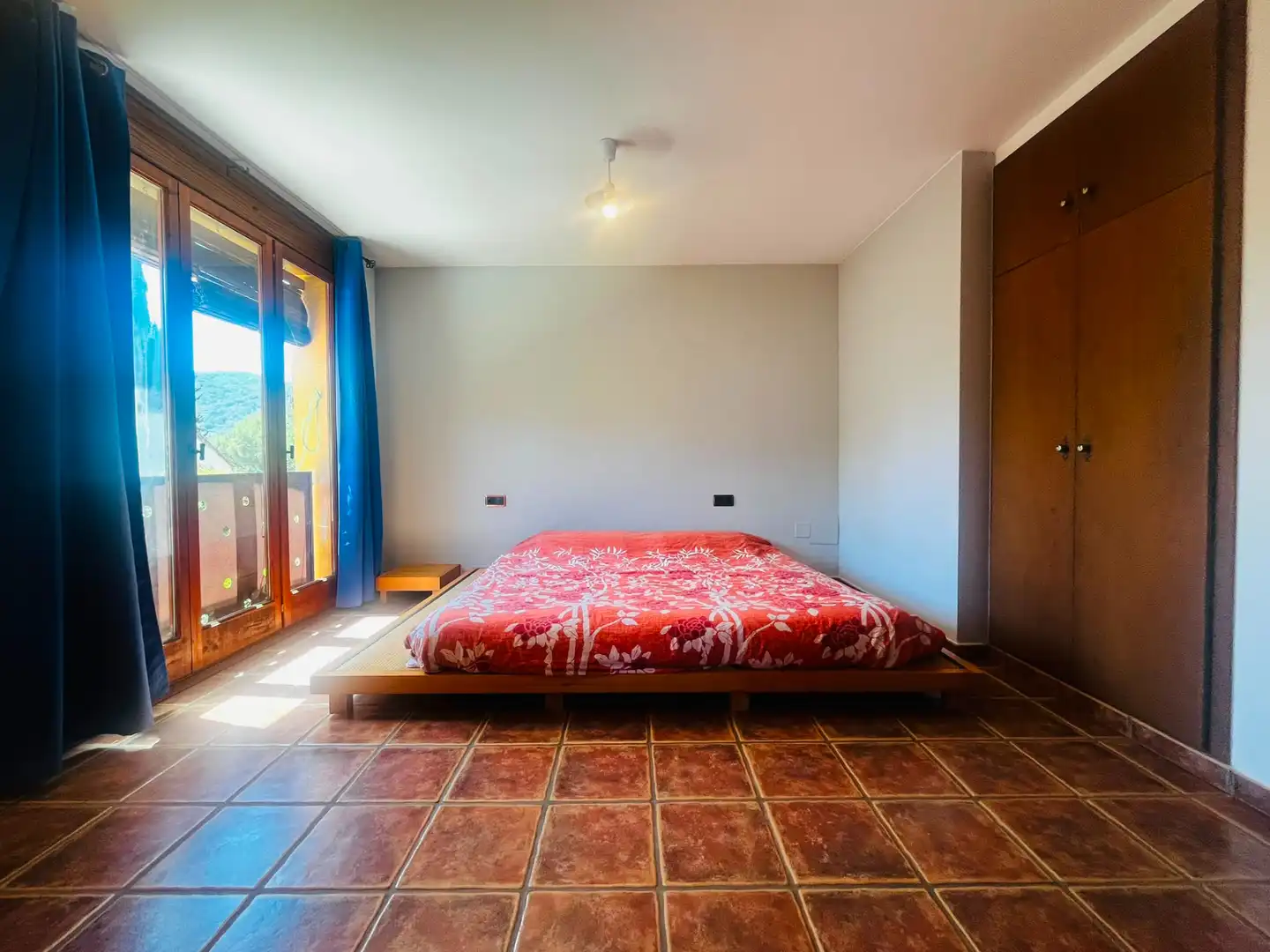 Bedroom of Houses for rent in Sant Martí de Llémena  with Air Conditioner, Heating and Private garden