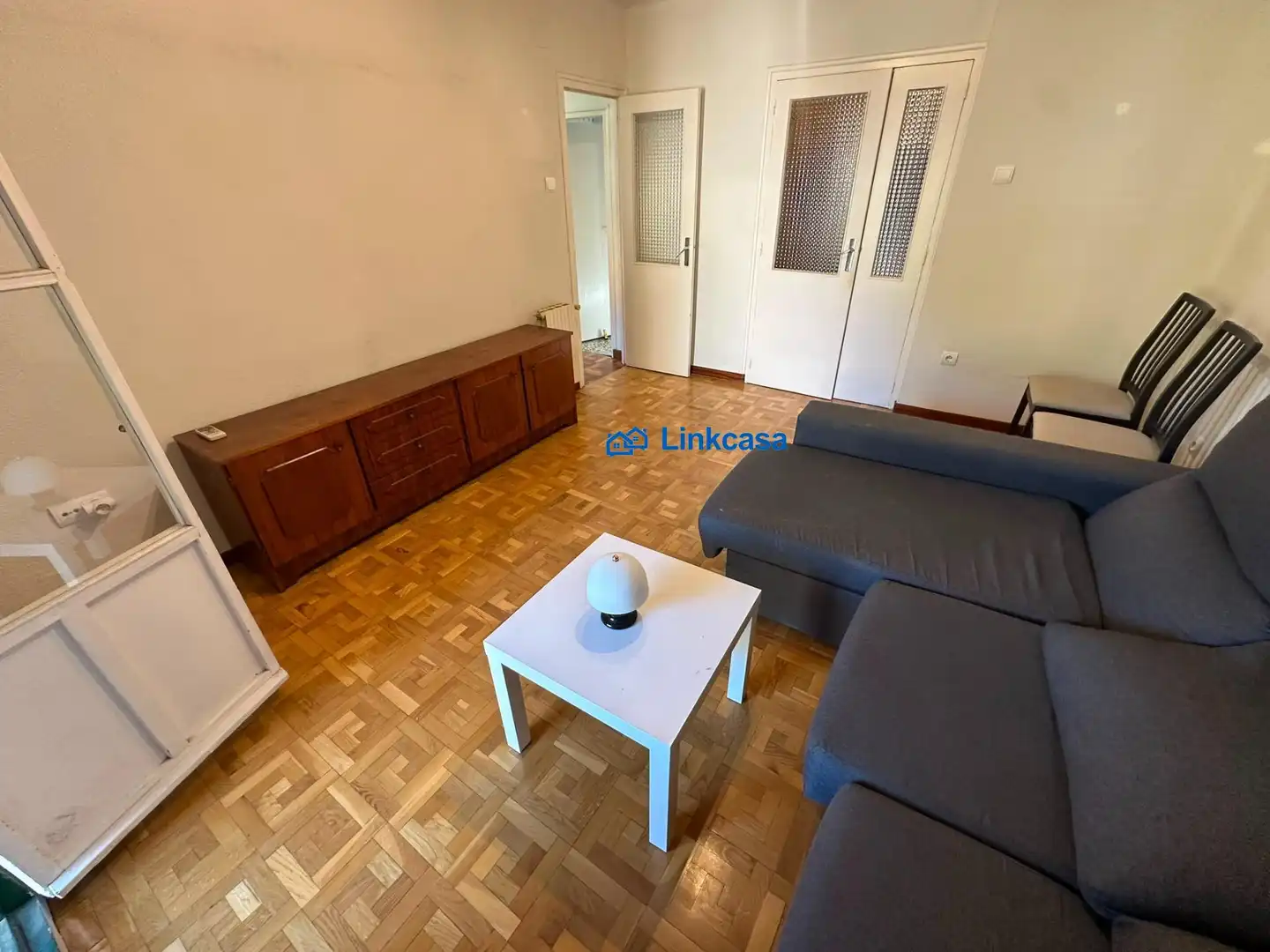 Sala de estar de Piso en venta en Madrid con Calefacción, Parquet y Terraza