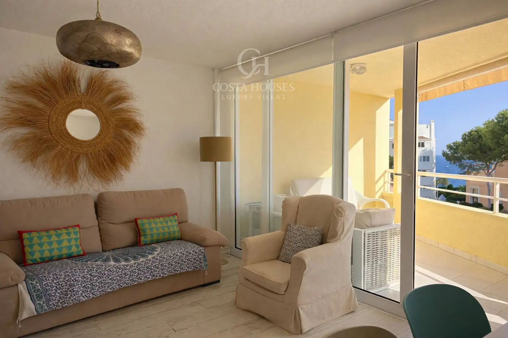 Living room of Apartments for sale in Jávea / Xàbia  with Air Conditioner, Private garden and Terrace