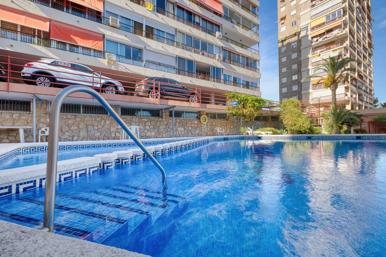 Schwimmbecken von Wohnung zur Miete in Alicante / Alacant mit Klimaanlage, Heizung und Privatgarten