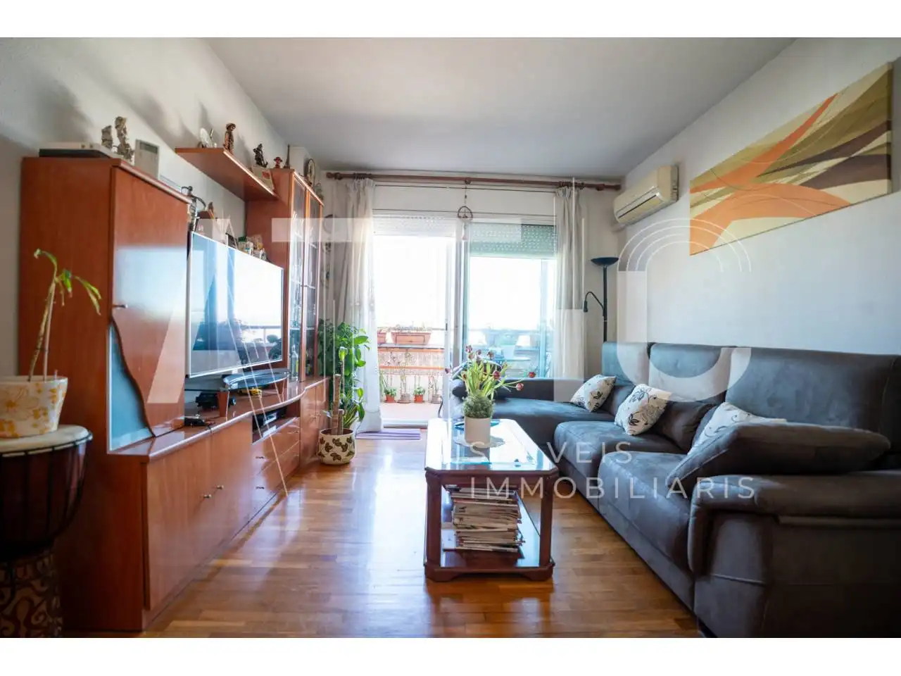 Sala d'estar de Pis en venda en Sabadell amb Aire condicionat, Calefacció i Parquet