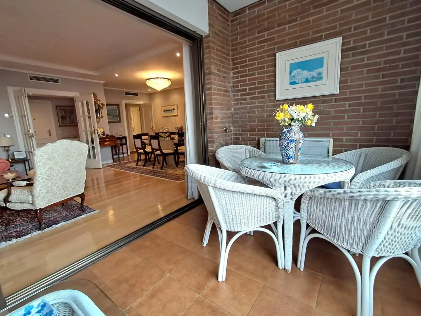 Dining room of Flat for sale in Madrid  with Air Conditioner, Heating and Private garden