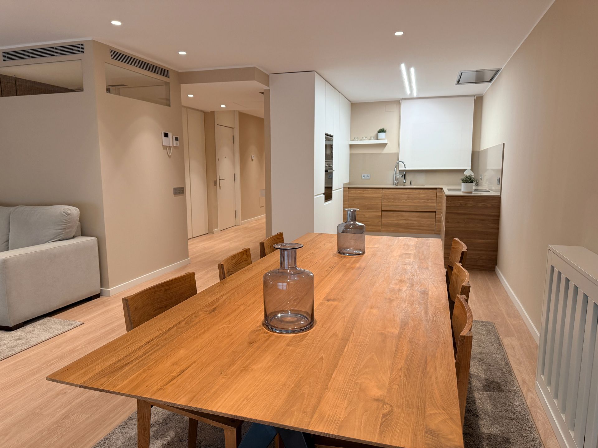 Kitchen of Flat for sale in  Lleida Capital  with Air Conditioner, Heating and Parquet flooring