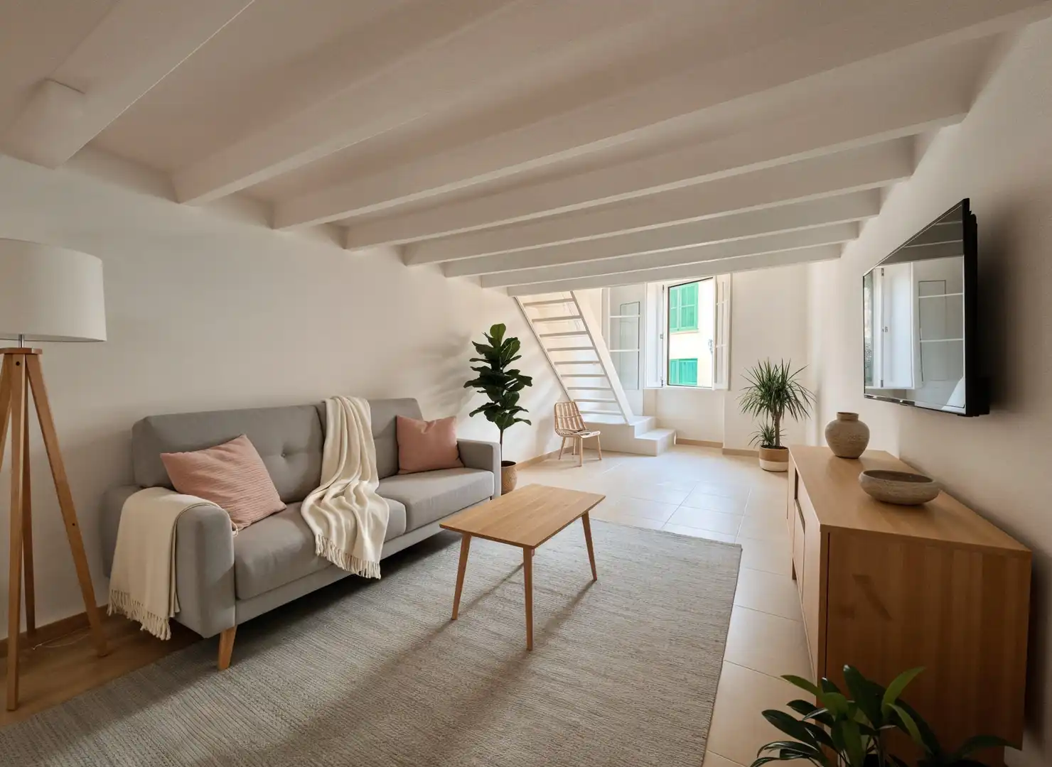 Wohnzimmer von Haus oder Chalet zur Miete in Santanyí mit Terrasse und Abstellraum