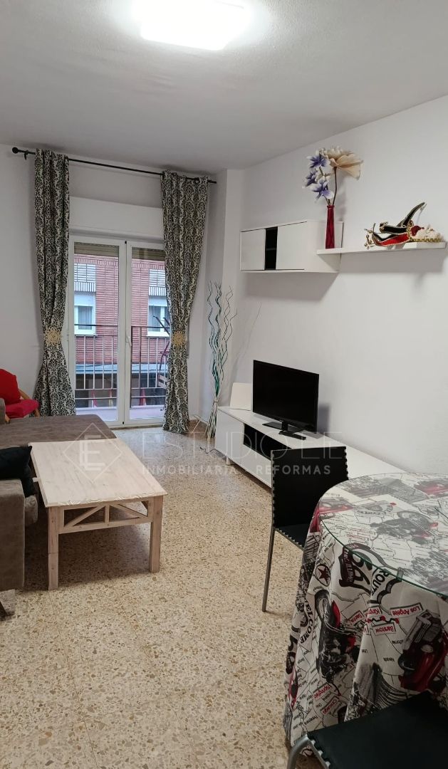 Sala d'estar de Pis de lloguer en Salamanca Capital amb Calefacció, Terrassa i Moblat