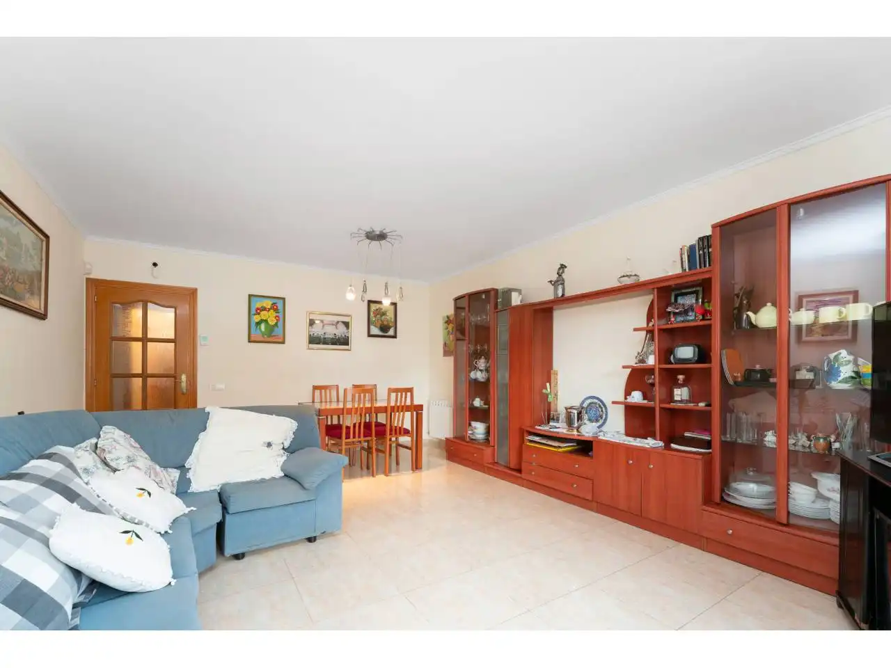 Sala de estar de Piso en venta en Cunit con Aire acondicionado, Calefacción y Jardín privado