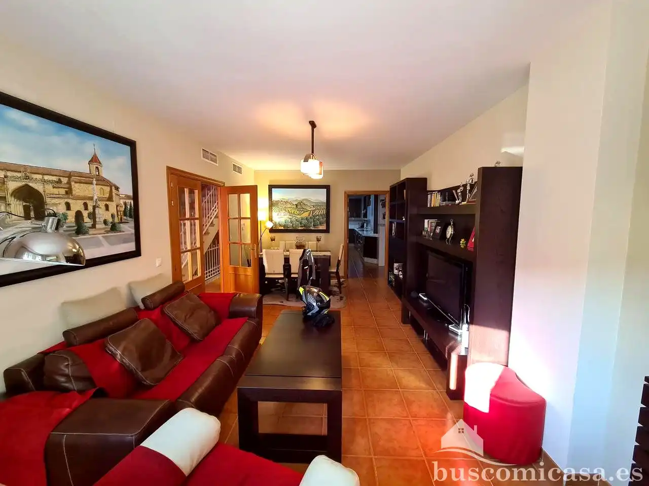 Sala de estar de Casa adosada en venta en La Carolina con Aire acondicionado, Calefacción y Terraza