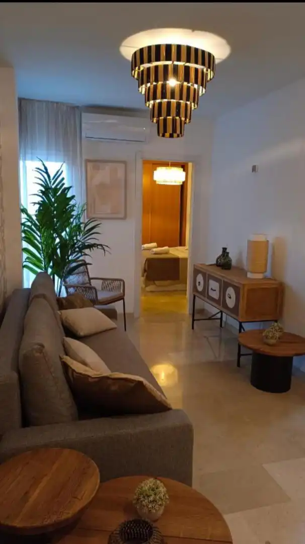 Sala d'estar de Pis en venda en Málaga amb Moblat