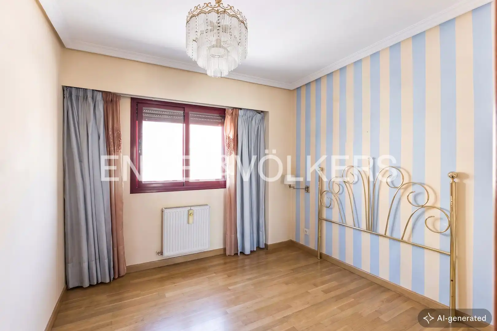 Bedroom of Flat for rent in Madrid  with Air Conditioner, Heating and Private garden