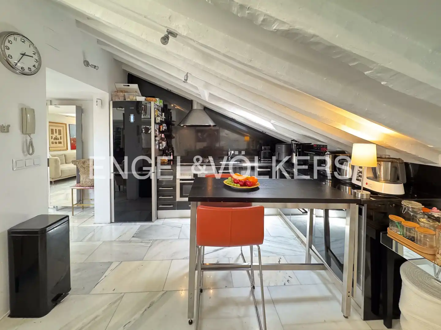 Kitchen of Flat for rent in Madrid  with Air Conditioner, Heating and Terrace