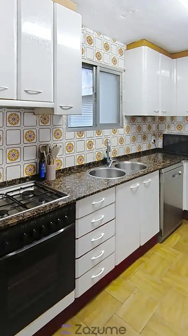 Küche von Wohnung zur Miete in Constantí mit Klimaanlage, Parkett und Möbliert