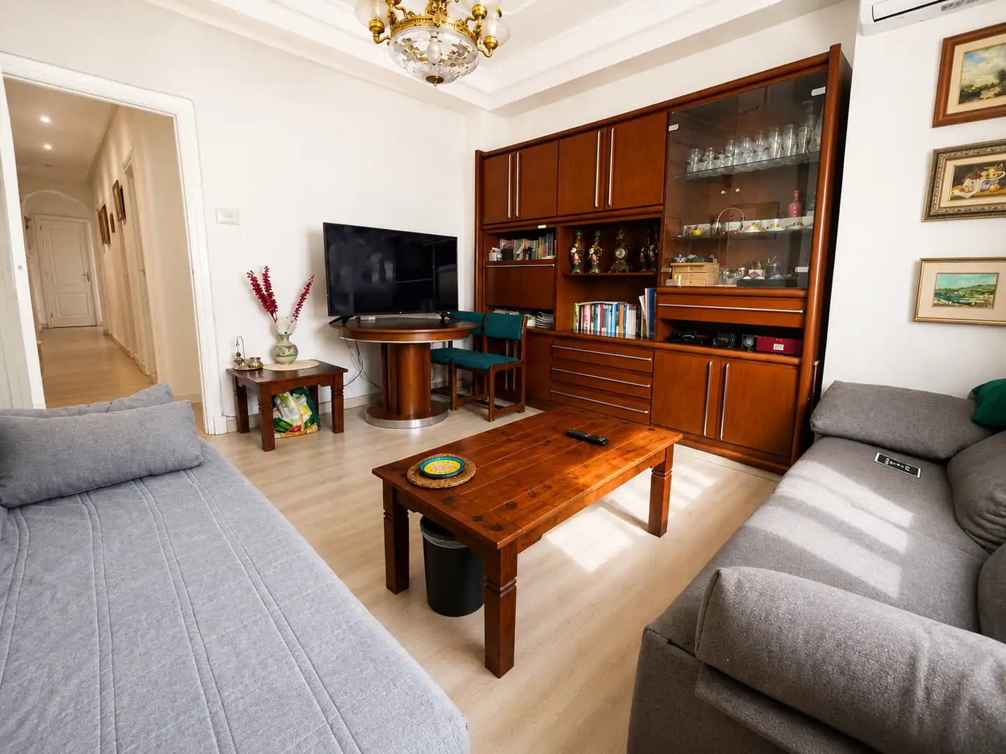 Sala de estar de Piso en venta en Valencia con Aire acondicionado, Amueblado y Balcón
