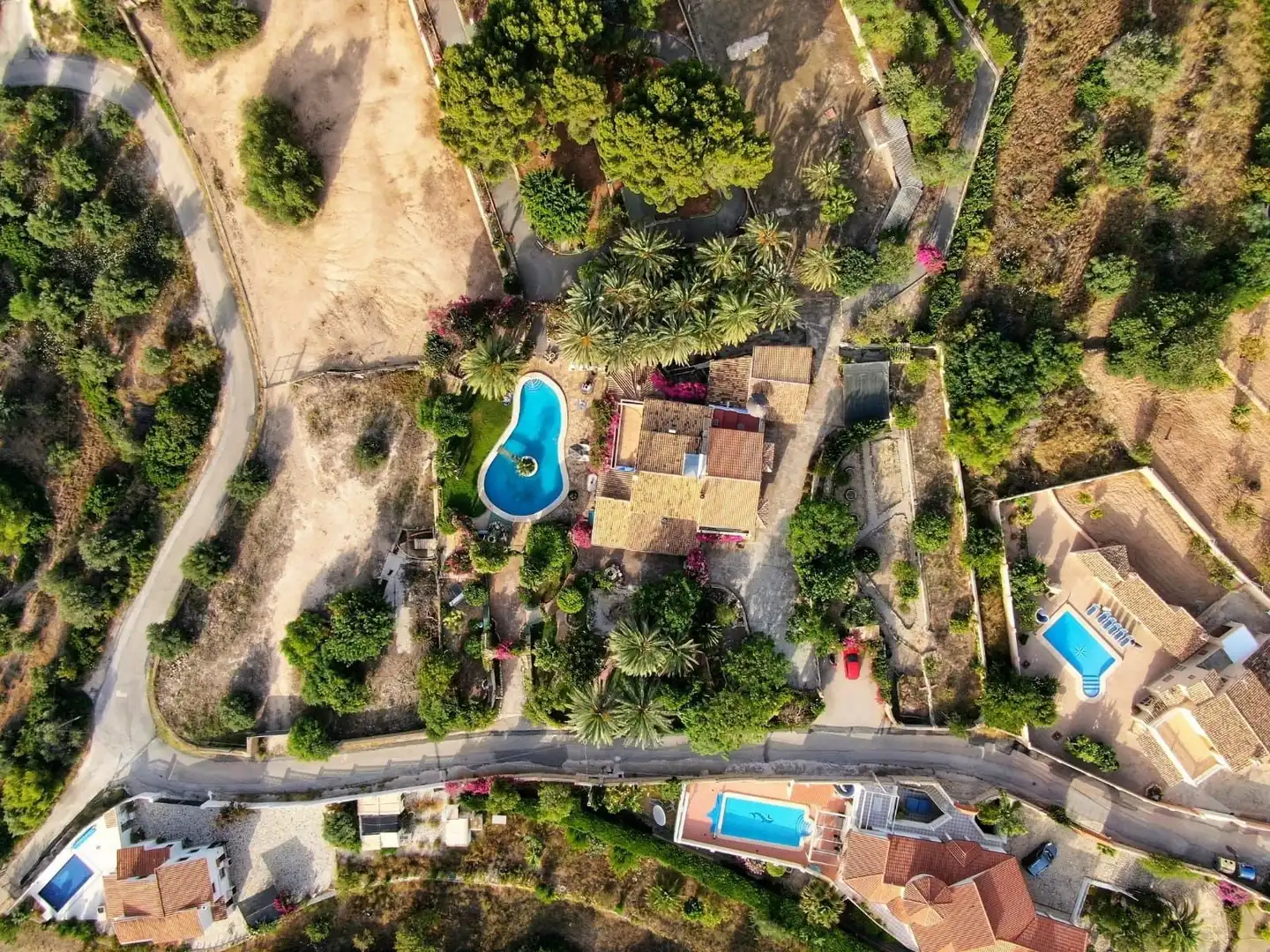 Vista exterior de Casa o xalet en venda en Calpe / Calp amb Aire condicionat, Jardí privat i Piscina