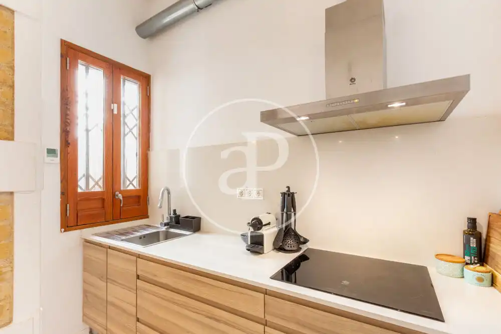 Küche von Wohnung zum Verkauf in Valencia mit Klimaanlage, Heizung und Terrasse