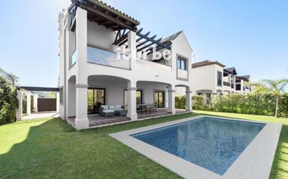 Exterior view of House or chalet for sale in Estepona  with Air Conditioner, Terrace and Swimming Pool