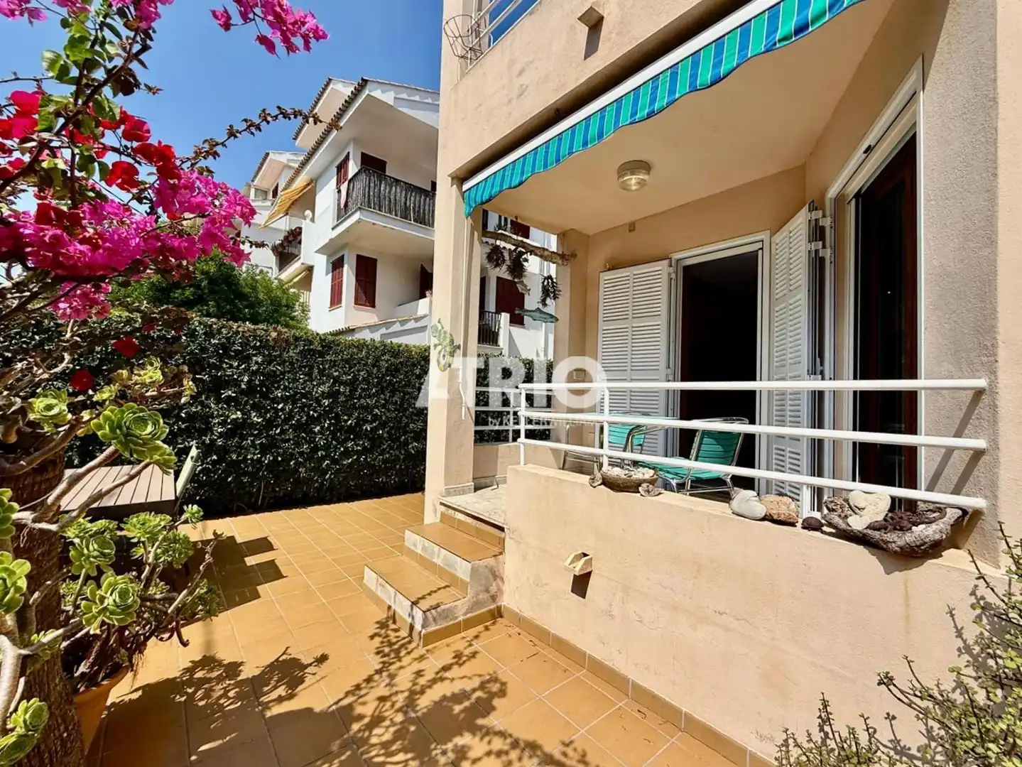 Terrasse von Wohnung zum Verkauf in Santa Margalida mit Klimaanlage, Privatgarten und Terrasse