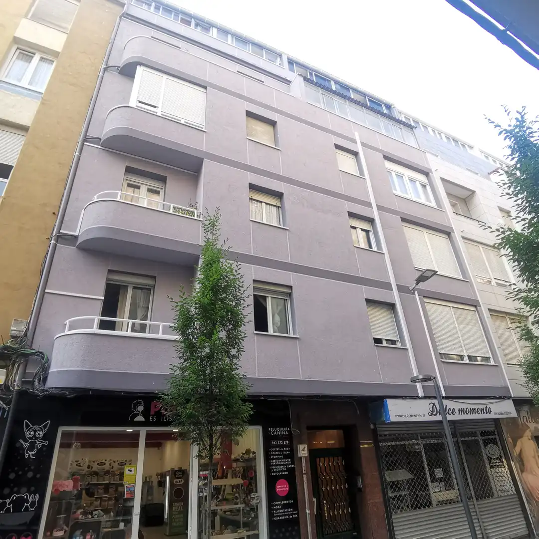 Vista exterior de Pis en venda en Santander amb Moblat i Balcó