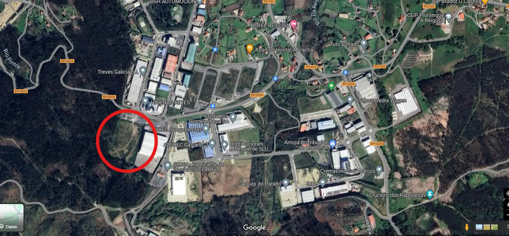 Außenansicht von Fabrik Grundstücke zum Verkauf in Pontevedra Capital 