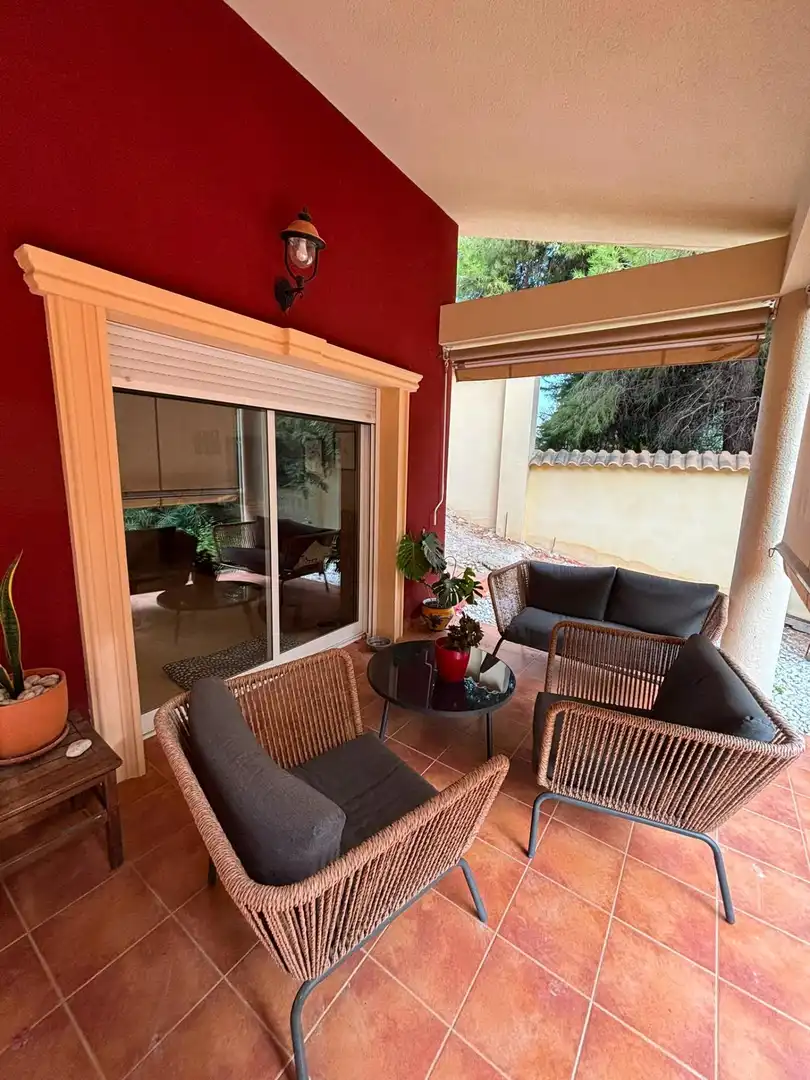 Terrassa de Casa o xalet en venda en Alguazas amb Aire condicionat, Jardí privat i Moblat