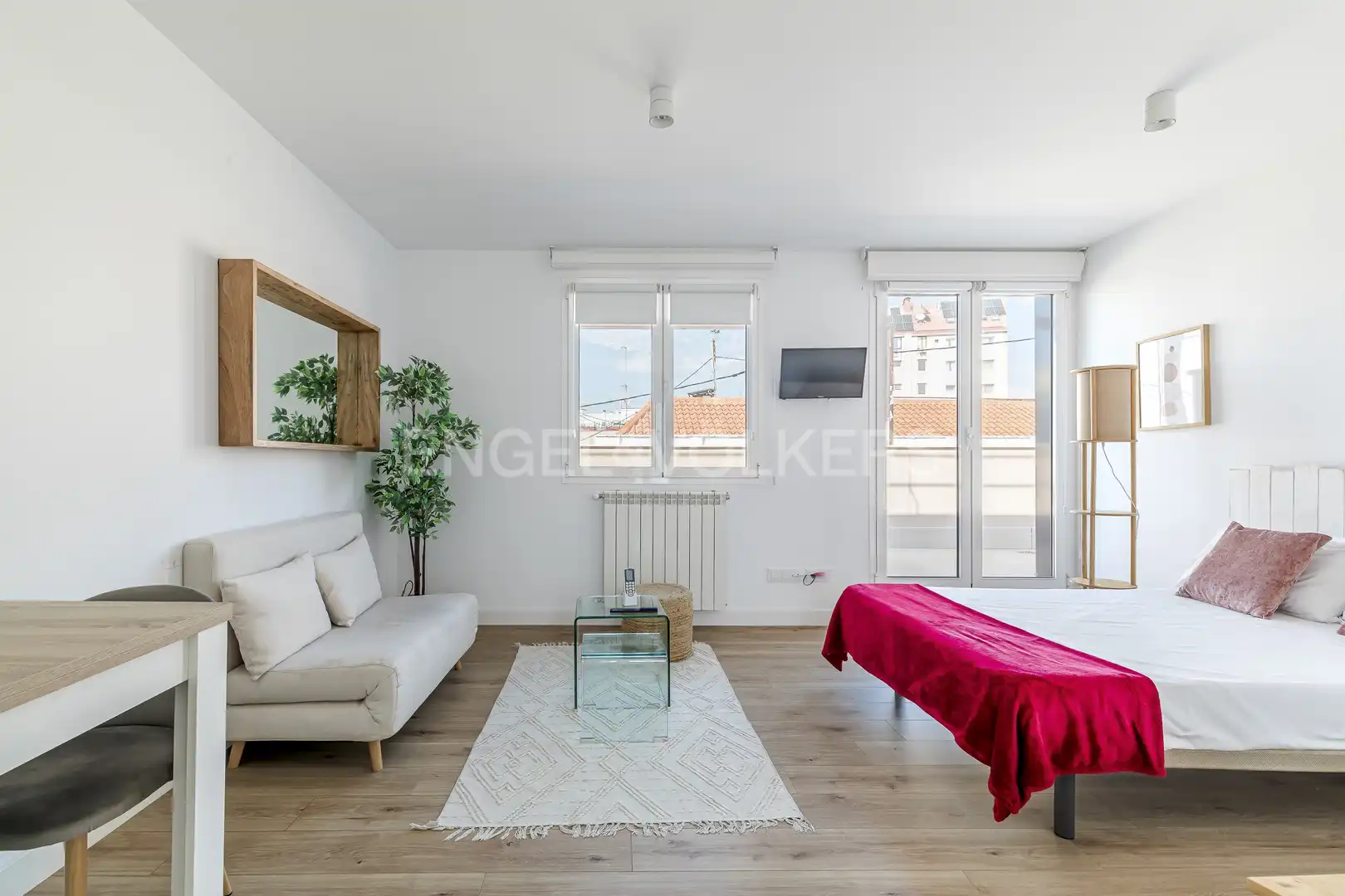 Habitación de Apartamento de alquiler en Madrid con Aire acondicionado, Calefacción y Terraza