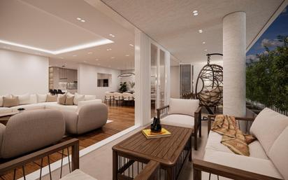 Living room of Apartment for sale in  Barcelona Capital  with Air Conditioner, Heating and Parquet flooring