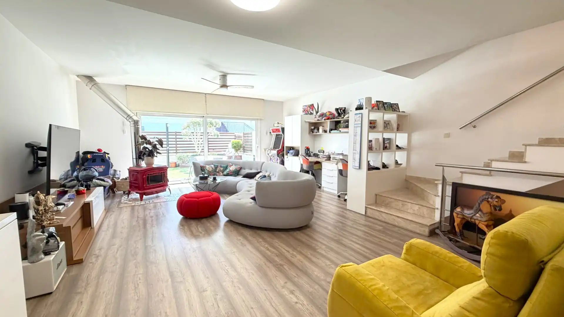 Sala de estar de Casa adosada en venta en Dosrius con Aire acondicionado, Calefacción y Jardín privado