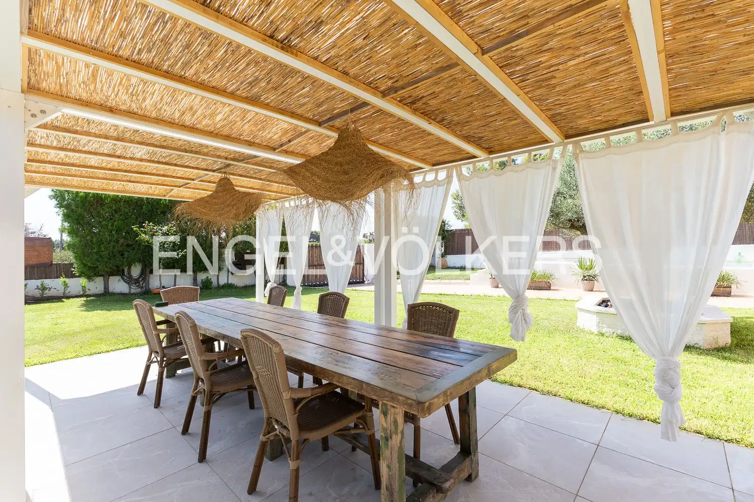 Terrasse von Haus oder Chalet zur Miete in El Puig de Santa Maria mit Klimaanlage, Heizung und Privatgarten