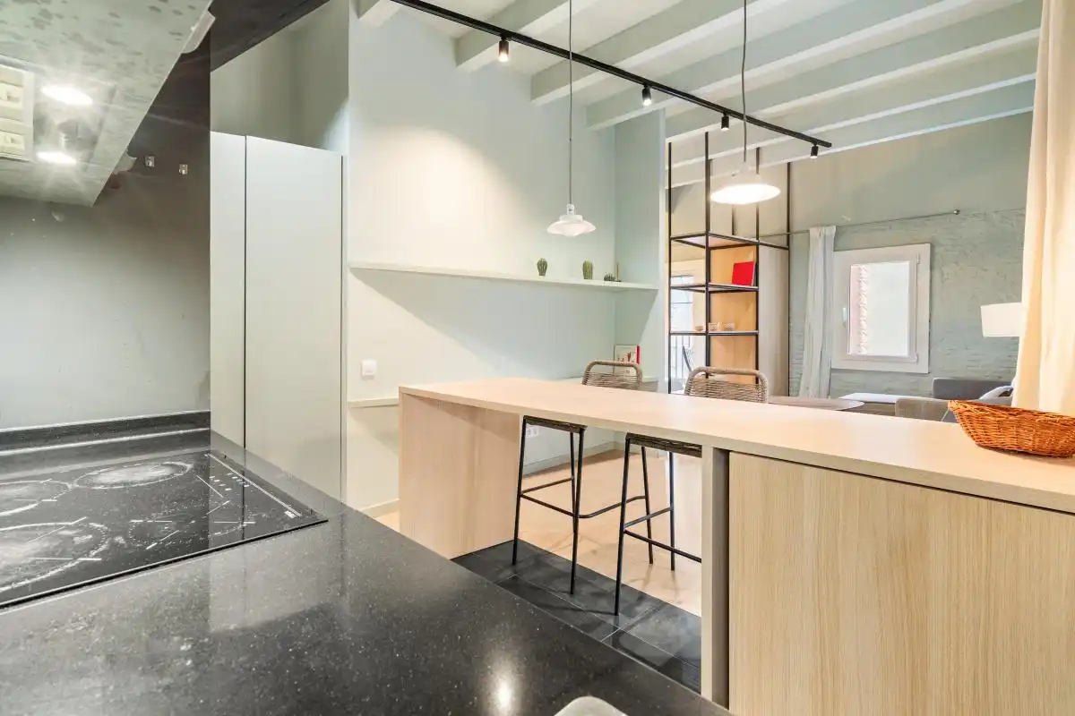 Cocina de Piso en venta en Barcelona con Aire acondicionado, Calefacción y Amueblado