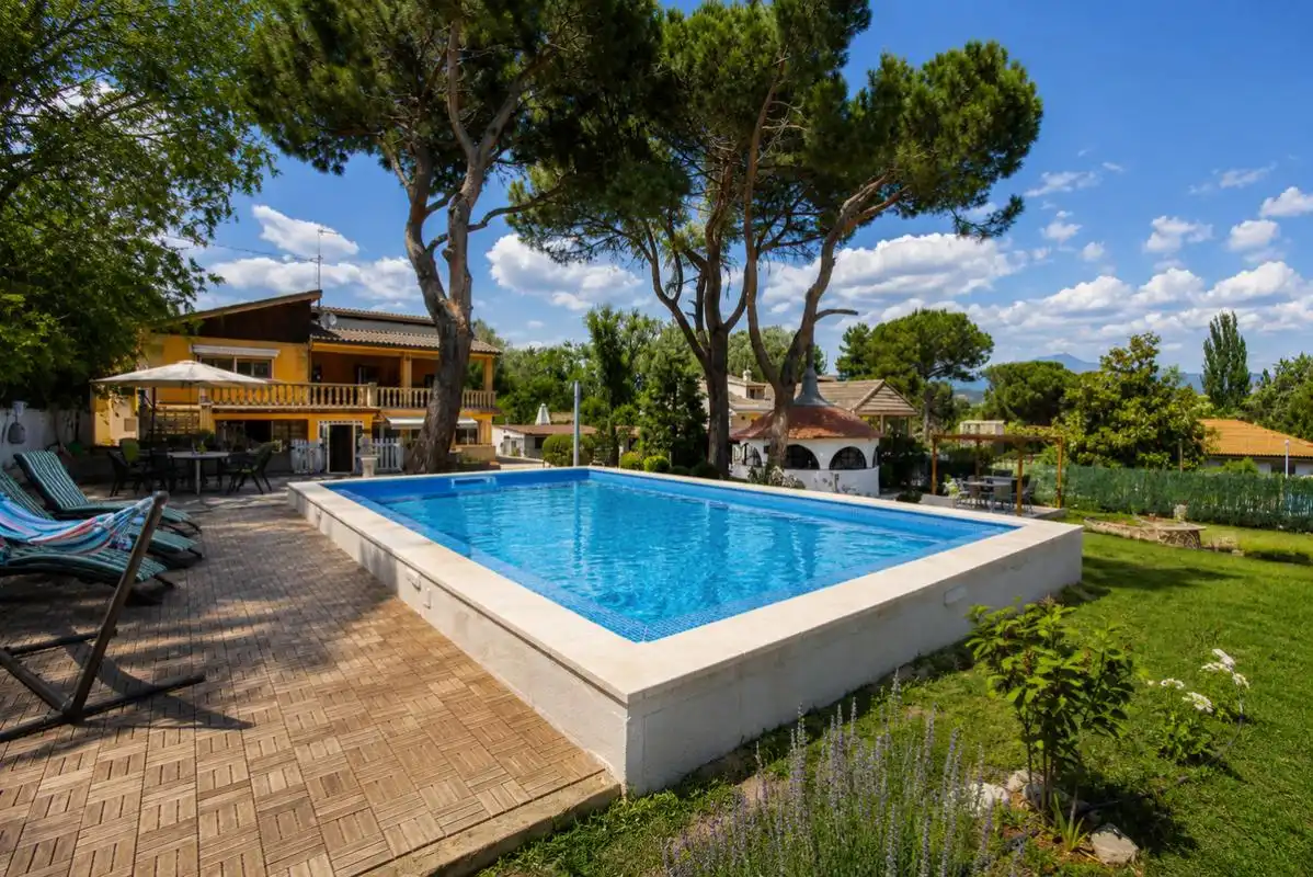 Piscina de Casa o xalet en venda en Guadarrama amb Calefacció, Jardí privat i Piscina