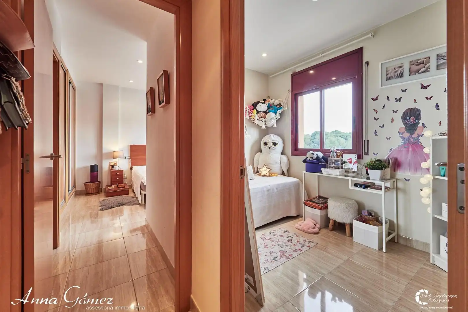 Schlafzimmer von Dachboden zum Verkauf in Calafell mit Heizung, Terrasse und Gemeinschaftspool