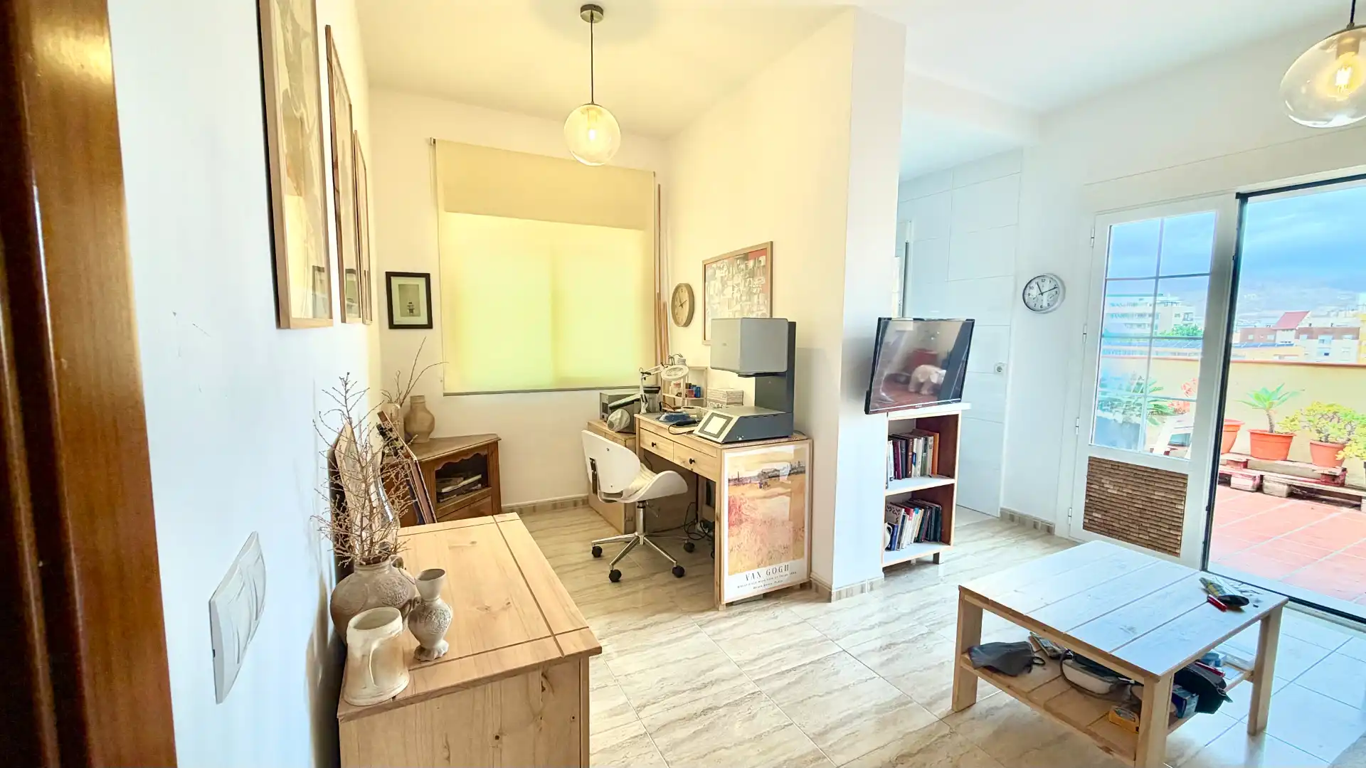 Sala de estar de Ático en venta en Roquetas de Mar ciudad