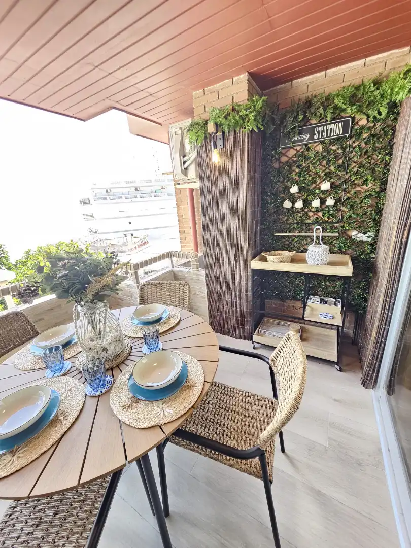 Terrasse von Wohnungen zur Miete in Cullera mit Klimaanlage, Heizung und Terrasse