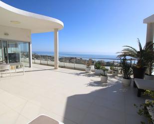 Terrasse von Dachboden miete in Benalmádena mit Klimaanlage, Heizung und Terrasse