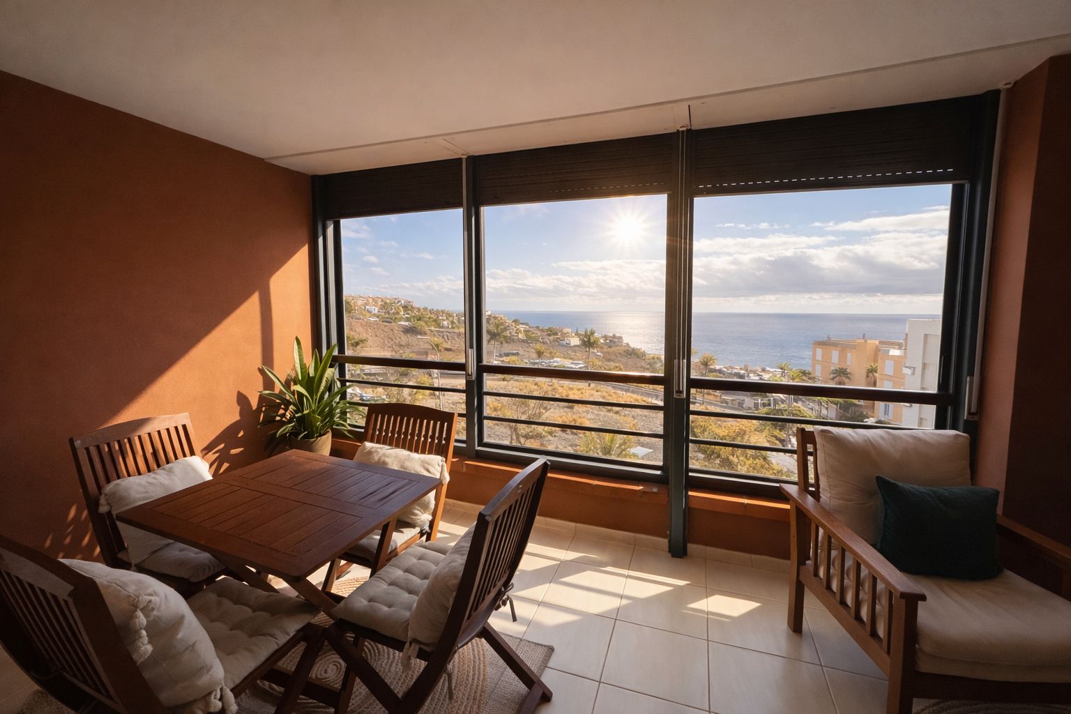 Terrace of Flat for sale in  Santa Cruz de Tenerife Capital  with Terrace, Furnished and Oven