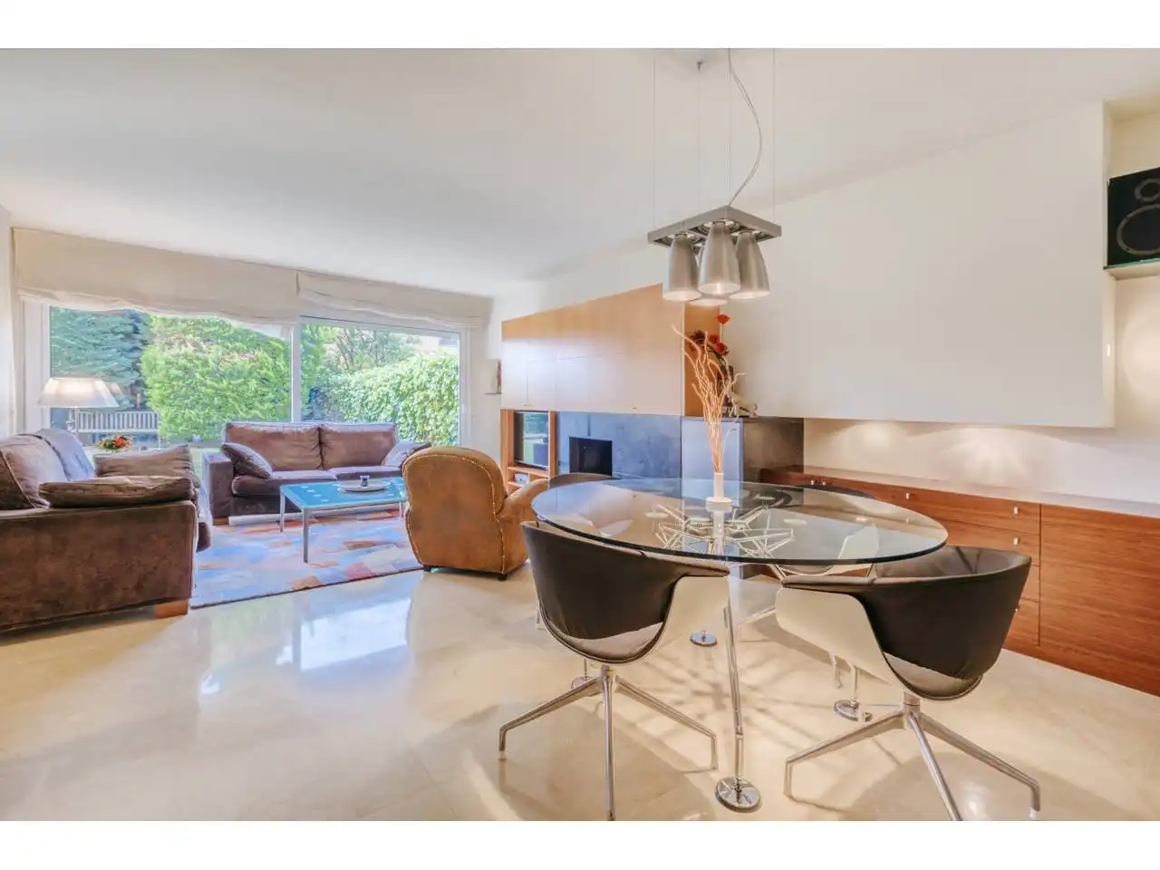 Sala d'estar de Casa o xalet en venda en Matadepera amb Aire condicionat, Calefacció i Jardí privat