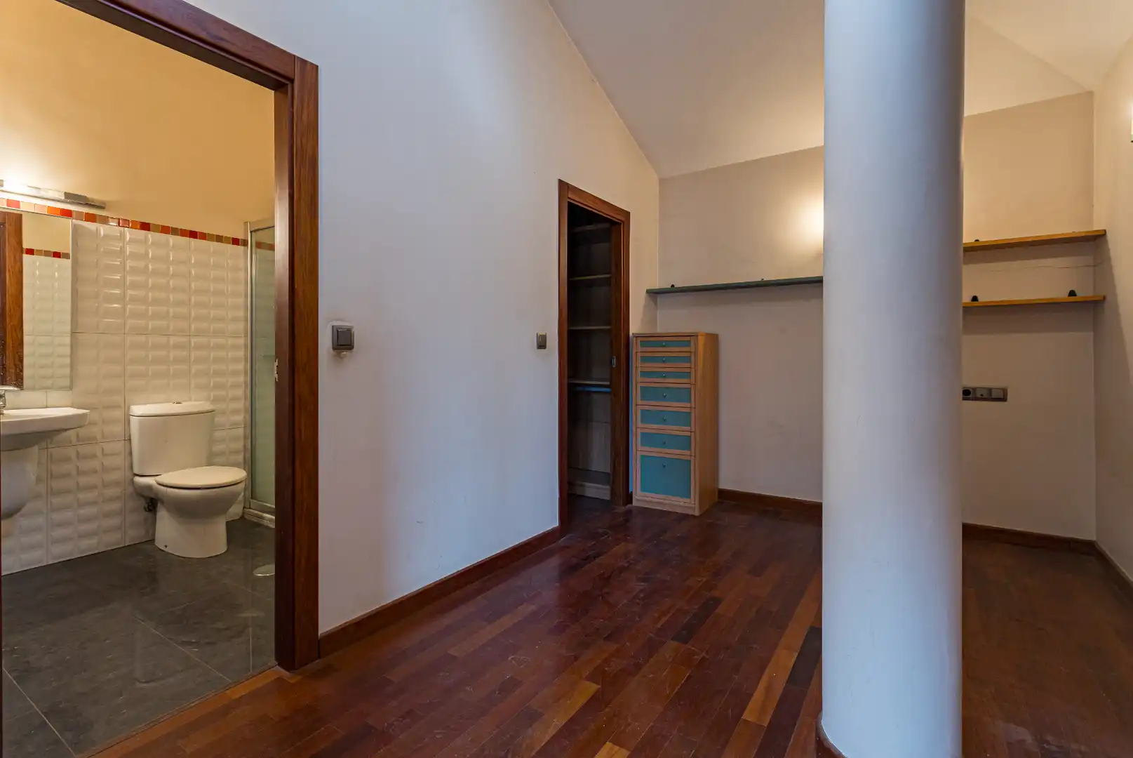 Dormitori de Casa adosada en venda en Murcia amb Jardí privat, Parquet i Terrassa